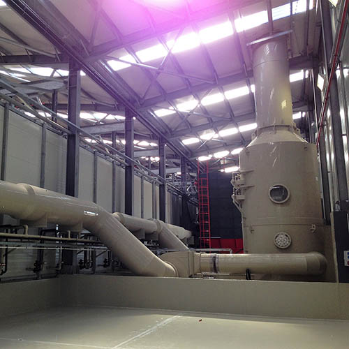 Galvanized plant installation | Waste Gas Washing Systems-5